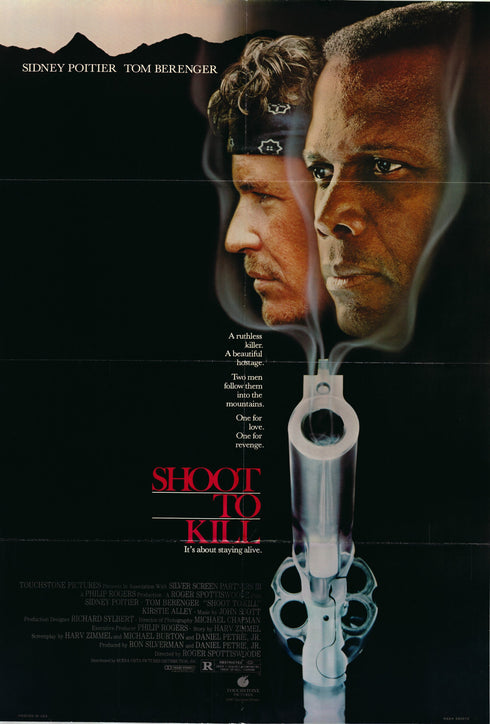 shoot to kill 1987 one sheet poster folded